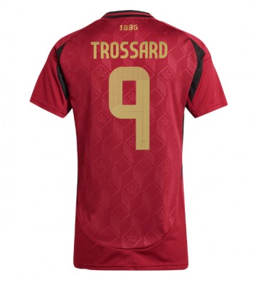 Belgien Leandro Trossard #9 Hemmatröja Kvinnor EM 2024 Kortärmad